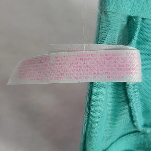 PINK Victoria's Secret Teal Lace Bralette Underwire Bra,  S(D-DD)/P(D-DD) - Picture 8 of 8